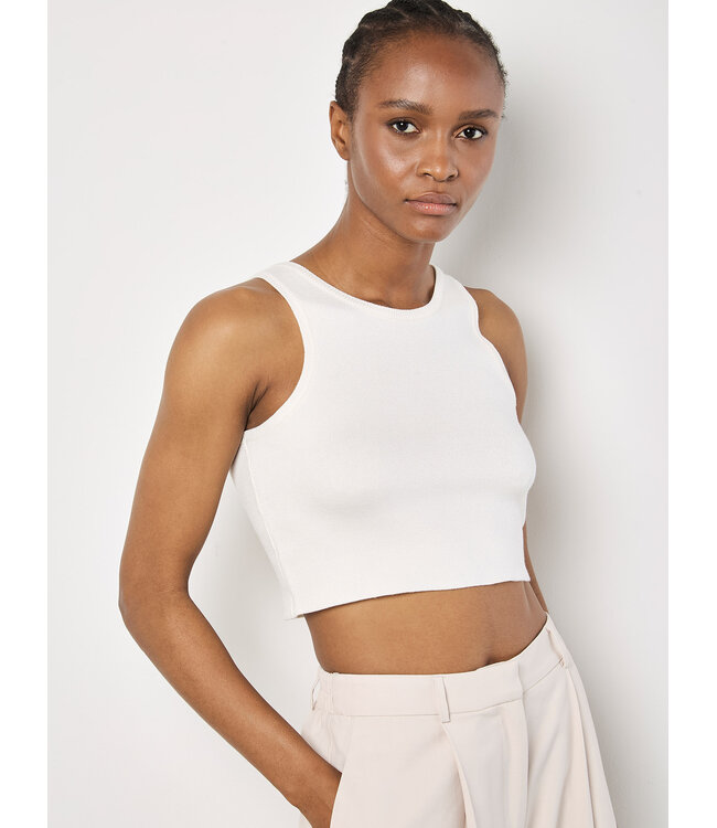 Racer Knit Crop Top