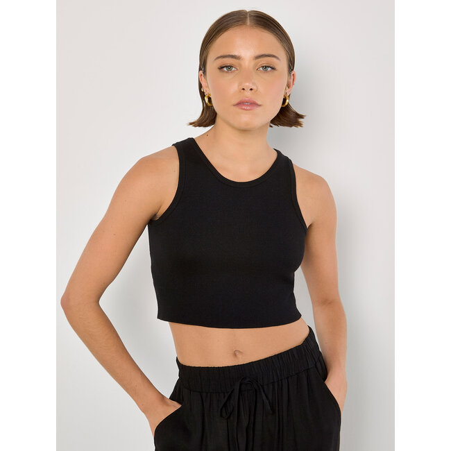 Racer Knit Crop Top