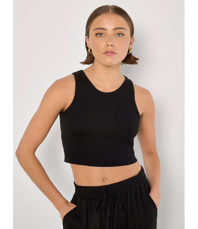 Racer Knit Crop Top