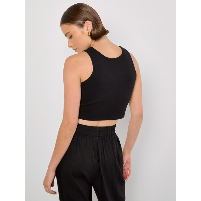 Racer Knit Crop Top