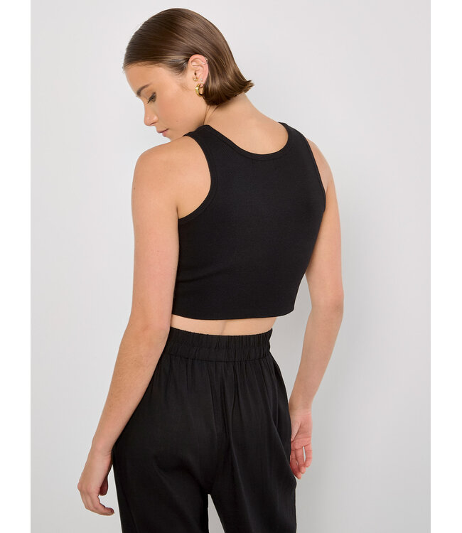 Racer Knit Crop Top