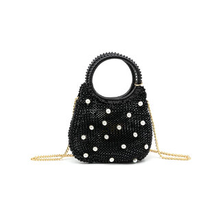 Round Handle Braided Evening Bag