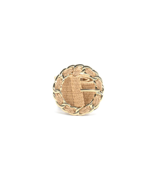 Stretch Belt w/ Gold Buckle