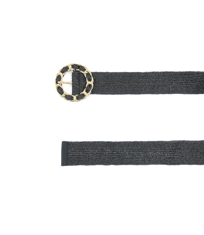 Stretch Belt w/ Gold Buckle
