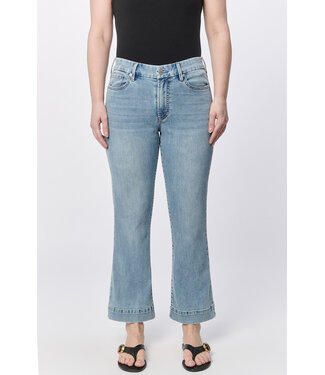 Dear John Jeanne High Rise Crop Flare Jean