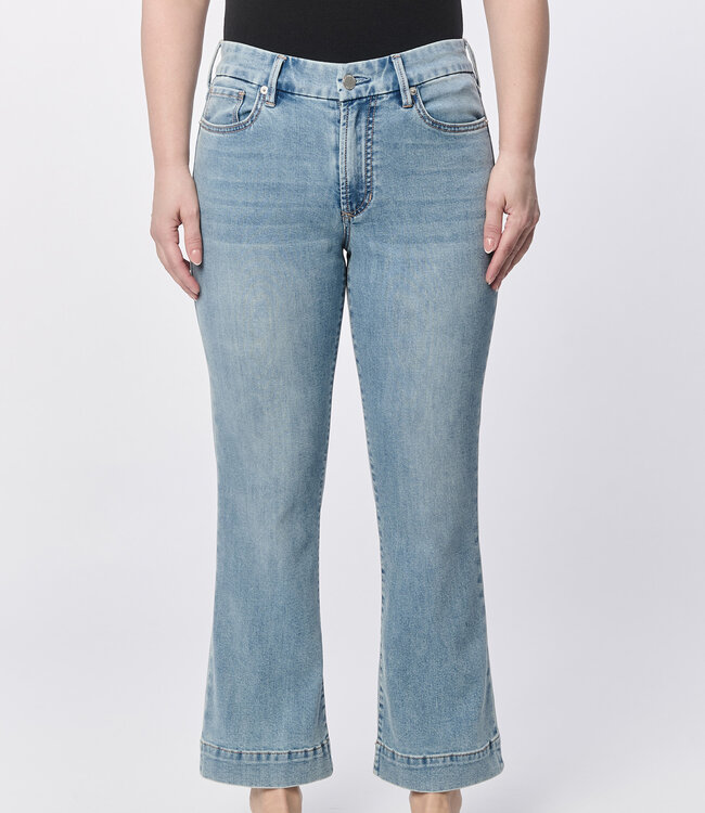 Dear John Jeanne High Rise Crop Flare Jean