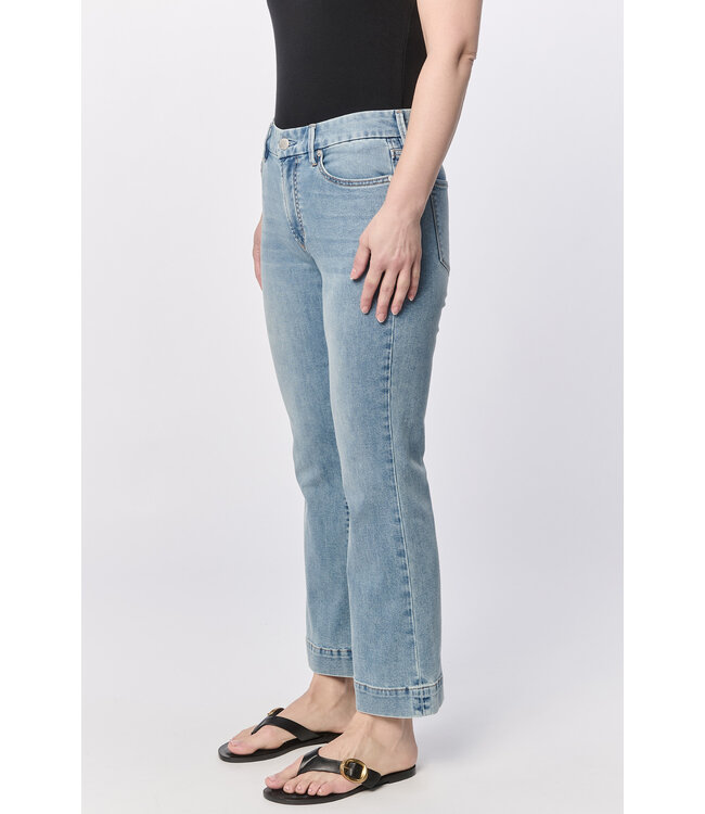 Dear John Jeanne High Rise Crop Flare Jean