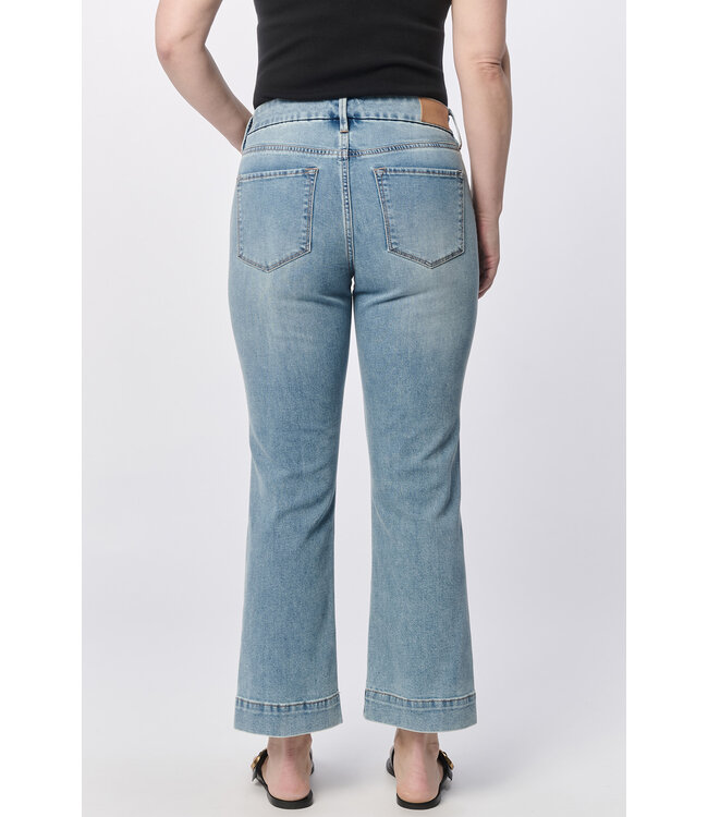 Dear John Jeanne High Rise Crop Flare Jean
