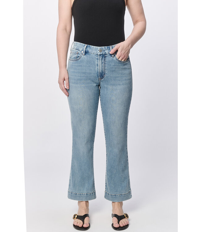 Dear John Jeanne High Rise Crop Flare Jean