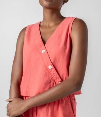 Lilla P Cross Front Sleeveless Top