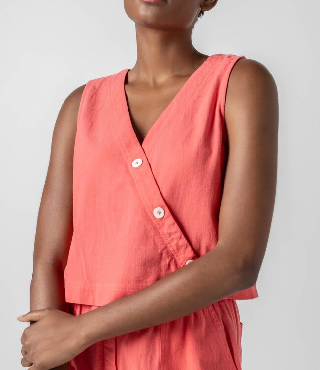 Lilla P Cross Front Sleeveless Top