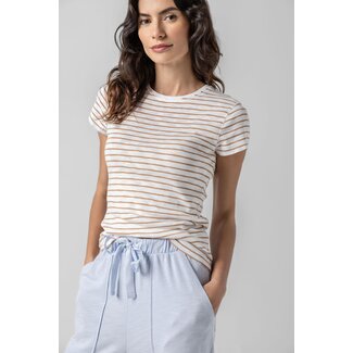 Lilla P Striped Crewneck Tee