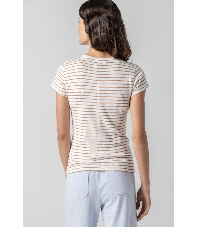 Lilla P Striped Crewneck Tee