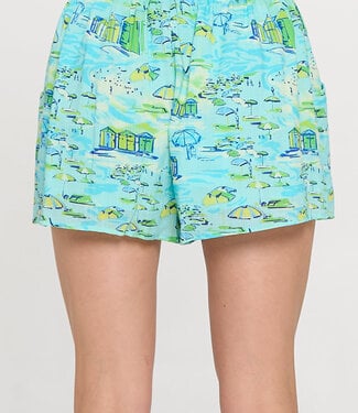 Meet Me In Santorini Shoreline Shorts