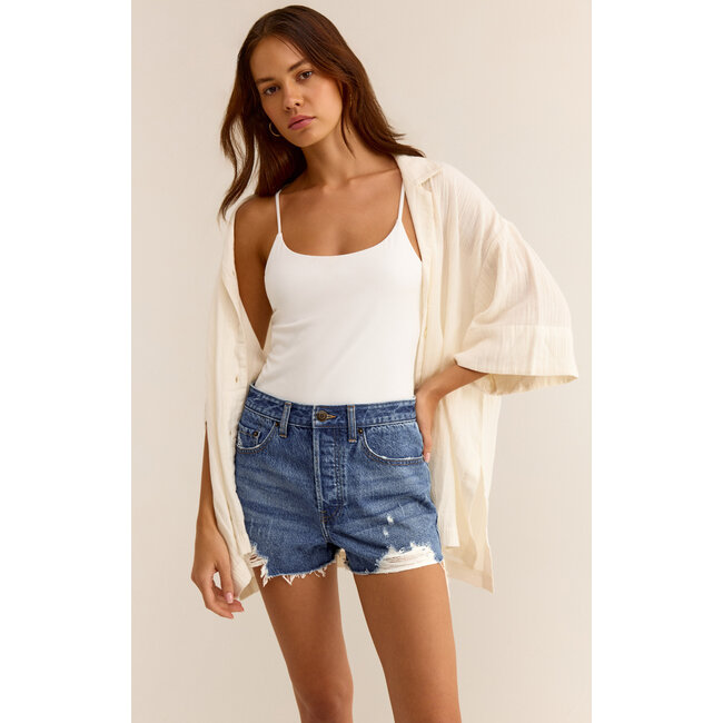 Z Supply Classic Hi-Rise Denim Short