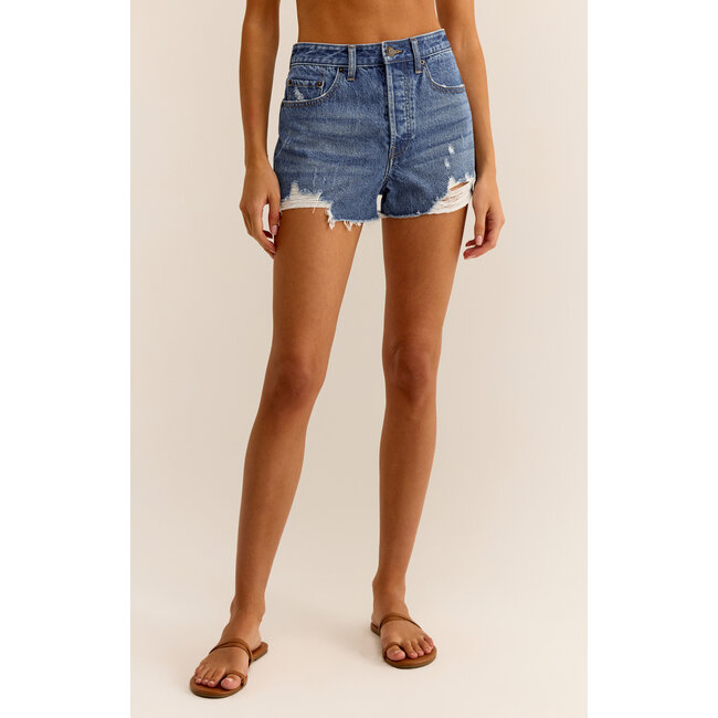 Z Supply Classic Hi-Rise Denim Short