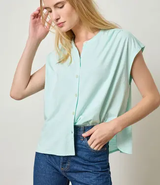 Lilla P Relaxed Button Down Tee