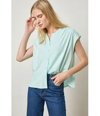 Lilla P Relaxed Button Down Tee