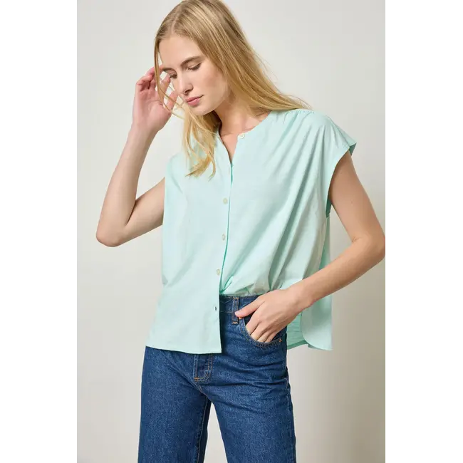 Lilla P Relaxed Button Down Tee