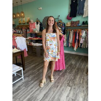 Mediterranean Daydream Mini Dress