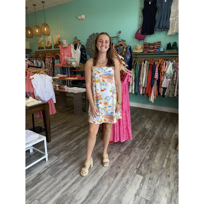 Mediterranean Daydream Mini Dress