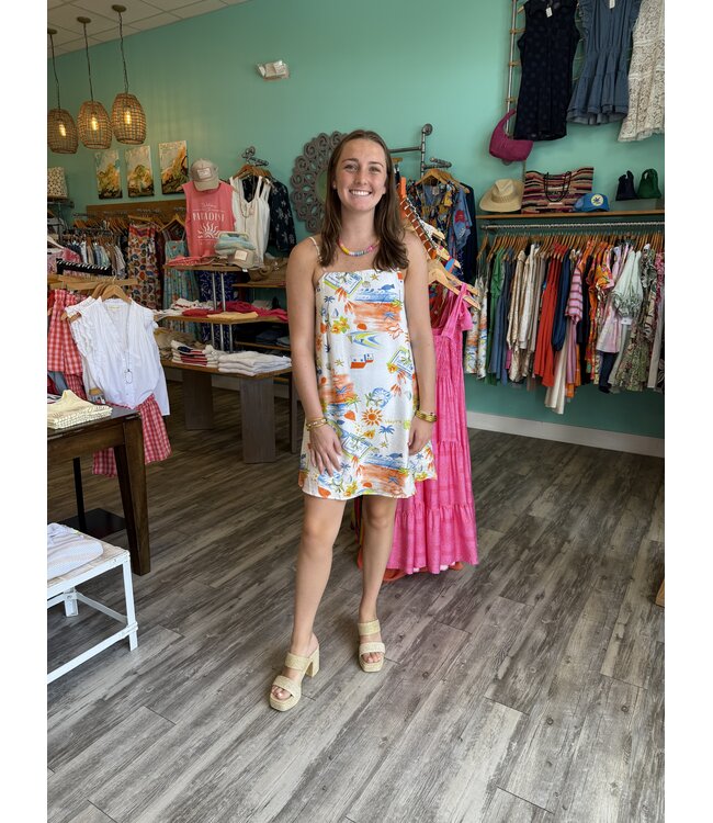 Mediterranean Daydream Mini Dress
