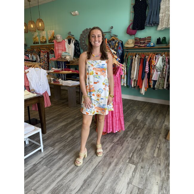 Mediterranean Daydream Mini Dress