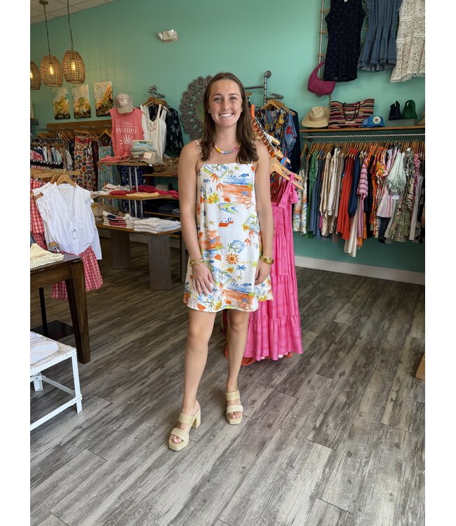 Mediterranean Daydream Mini Dress
