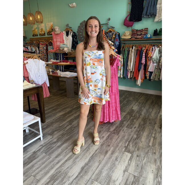 Mediterranean Daydream Mini Dress
