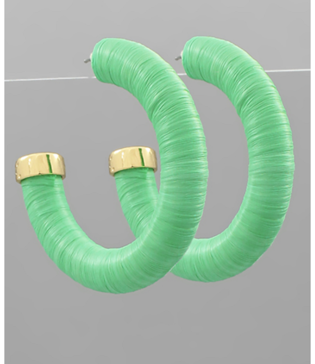 The Elliott Raffia Hoop