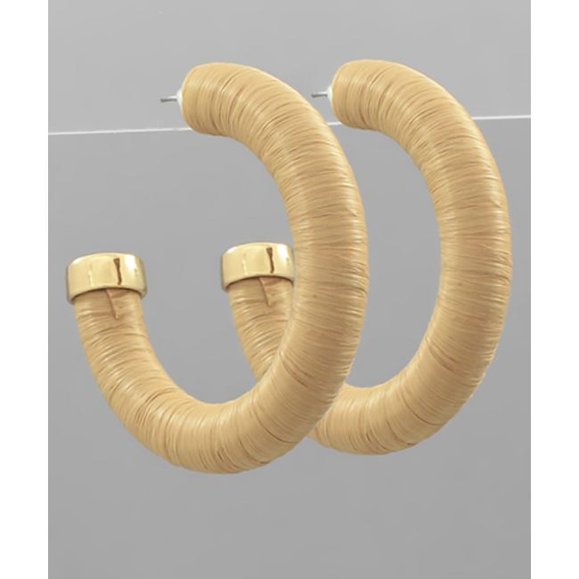 The Elliott Raffia Hoop