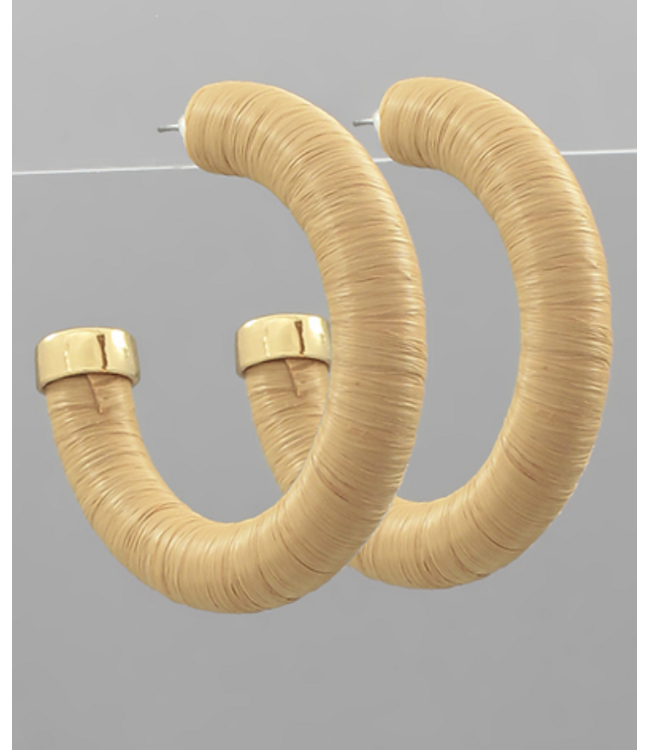 The Elliott Raffia Hoop