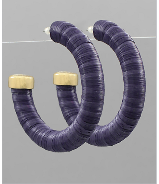 The Elliott Raffia Hoop