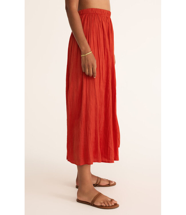 Z Supply Nicoline Crinkle Midi Skirt