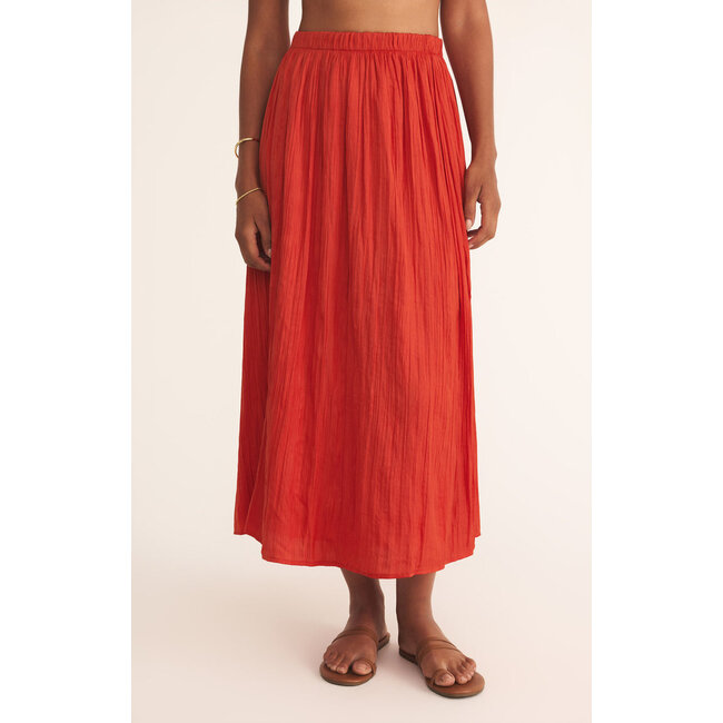 Z Supply Nicoline Crinkle Midi Skirt
