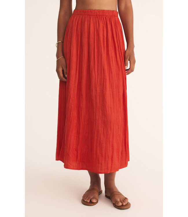 Z Supply Nicoline Crinkle Midi Skirt
