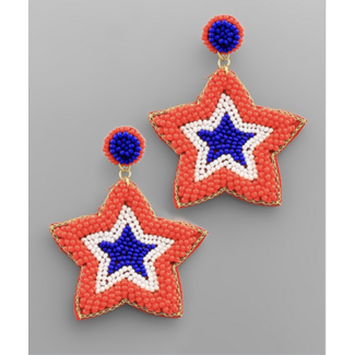 Patrotic Star Earrings
