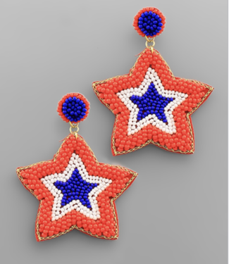 Patrotic Star Earrings