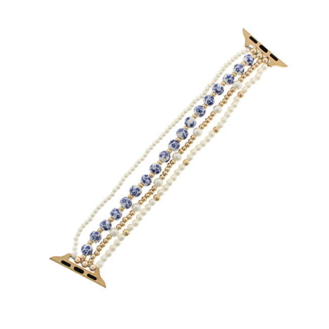 Ceramic & Pearl Watch Band