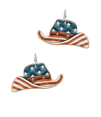 Leather Har Star Earring