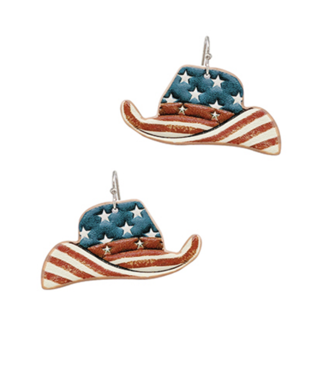 Leather Har Star Earring