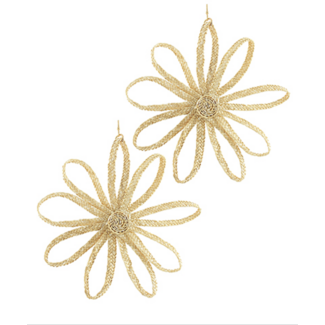Flower Raffia Earring