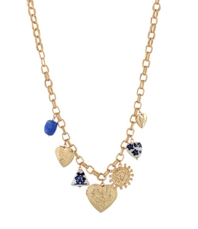 Lock and Key Charm Necklace