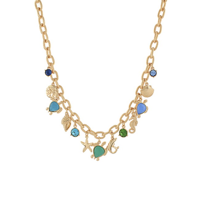 Treading the Coast Charm Necklace