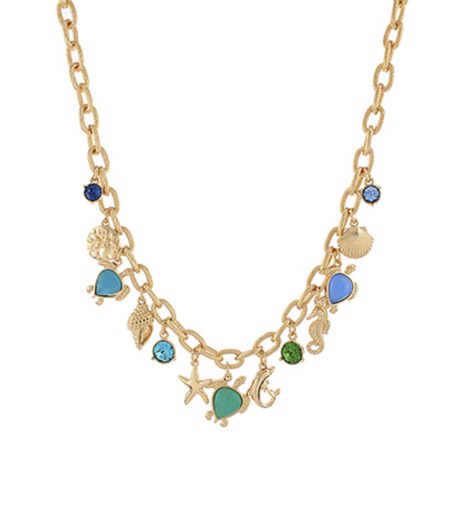Treading the Coast Charm Necklace