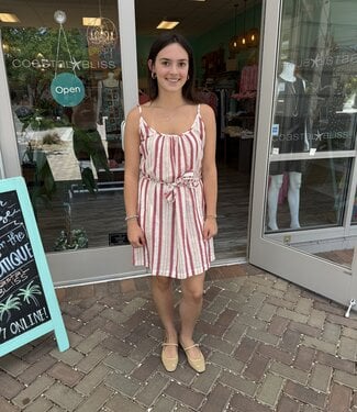 Bobi Scoop Neck Cami Dress