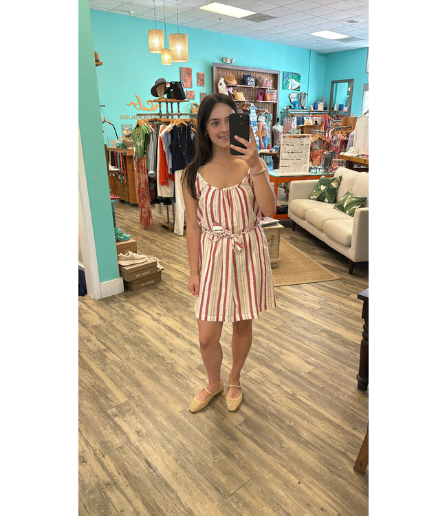 Bobi Scoop Neck Cami Dress