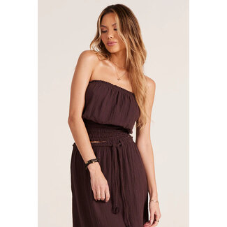 Bobi Maxi Skirt w/ Slit + Belt