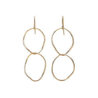 Double Oval Twist Earring