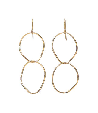 Double Oval Twist Earring